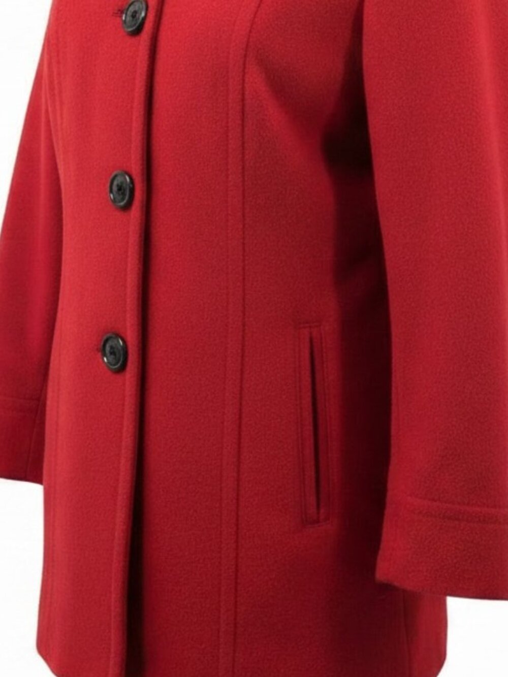 NWOT Liz Claiborne Red Single Breast Coat - Picture 8 of 16